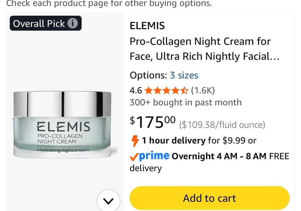 ELEMIS Pro-Collagen Night Cream for Face, Ultra Rich Nightly